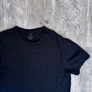 H&M Men's Black T-Shirt Short Sleeve Tee Large